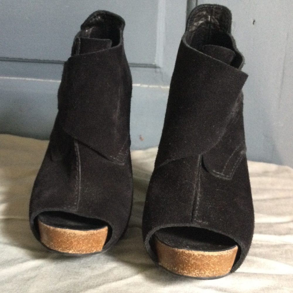 Pedro Garcia Chenoa black suede booties 37 - Picture 6 of 12